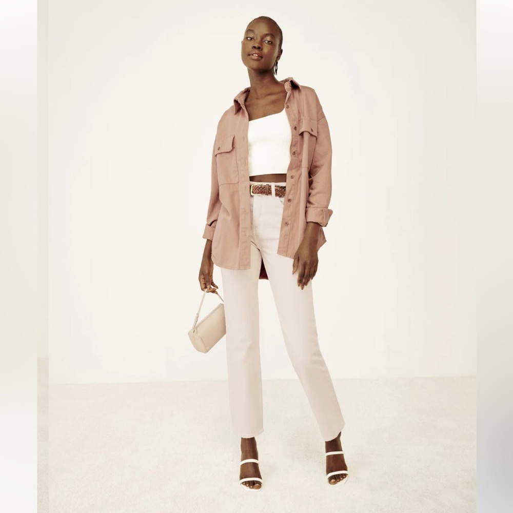 Reformation Cynthia High Rise Straight Jeans